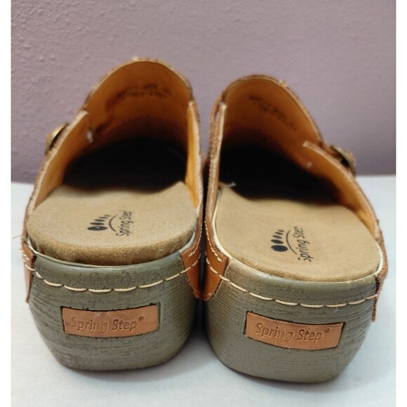 Spring Step Happy MBR Slip On Clog Shoes Women's EUR 39 US 8.5 Camel - Picture 5 of 10